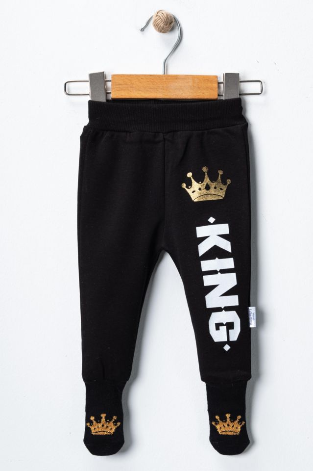 016 - KING �ORAPLI PANTOLON S�YAH