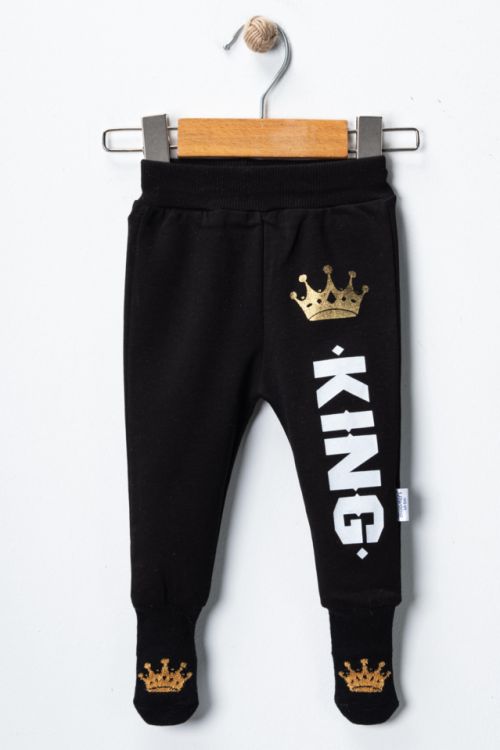 016 - KING �ORAPLI PANTOLON S�YAH